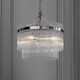 image 2 of Marietta 3 Light Multi Arm Lamp Ceiling Pendant Bright Nickel