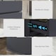 image 5 of HOMCOM Bedroom Chest of Drawers, High Gloss 5 Drawers Dresser, Grey