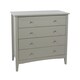 image 5 of Como 4 Drawer Chest of Drawers - Shaker Style Bedroom Storage Cabinet with Compact Design | Grey | Grey | 1