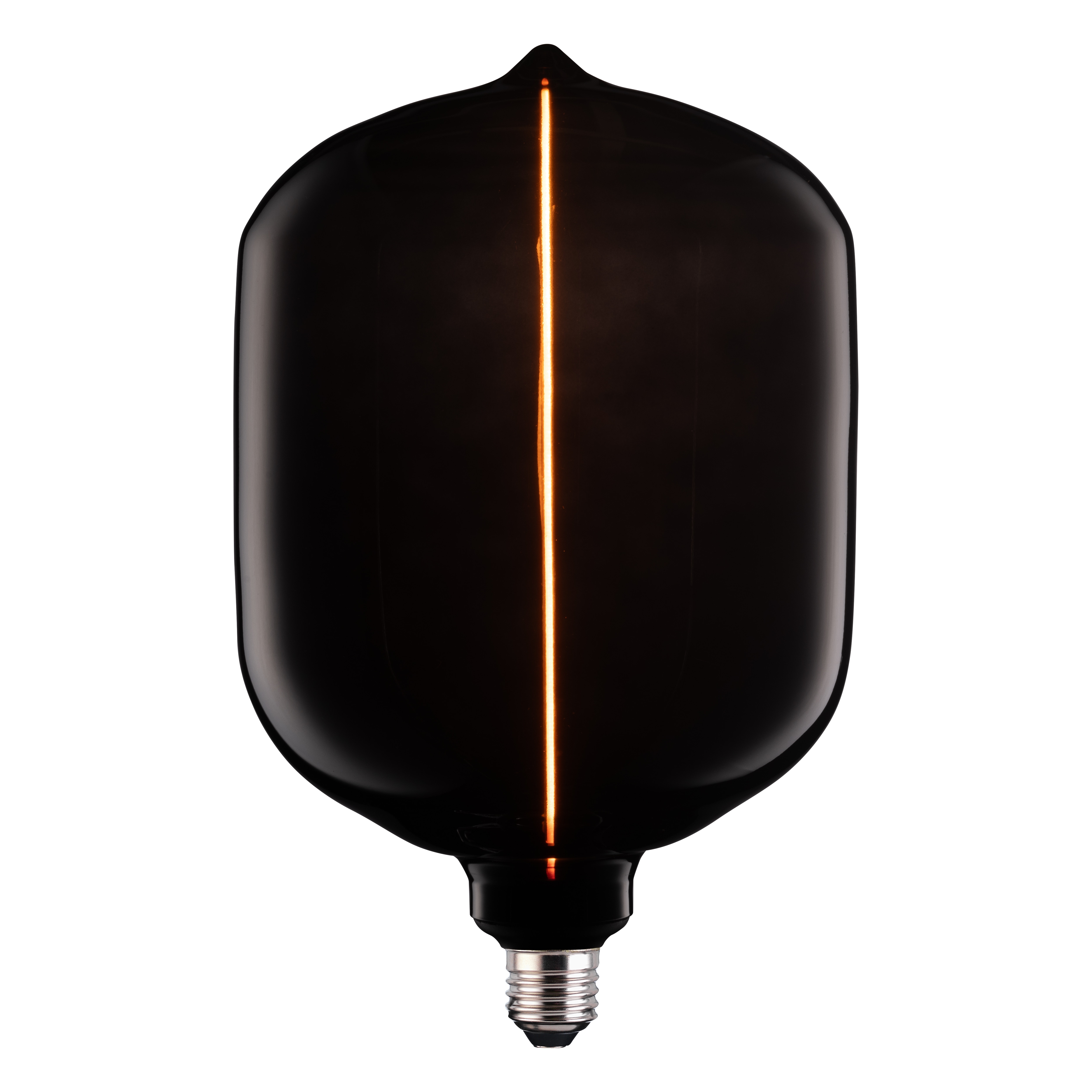 TCP Black Vertical Decorative Bulb, Warm White Glow, E27, Single Pack