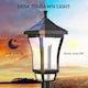 image 4 of Outsunny 1.3 m LED Garden Lamp Post Light, Waterproof IP44, Cool White | Black | Black
