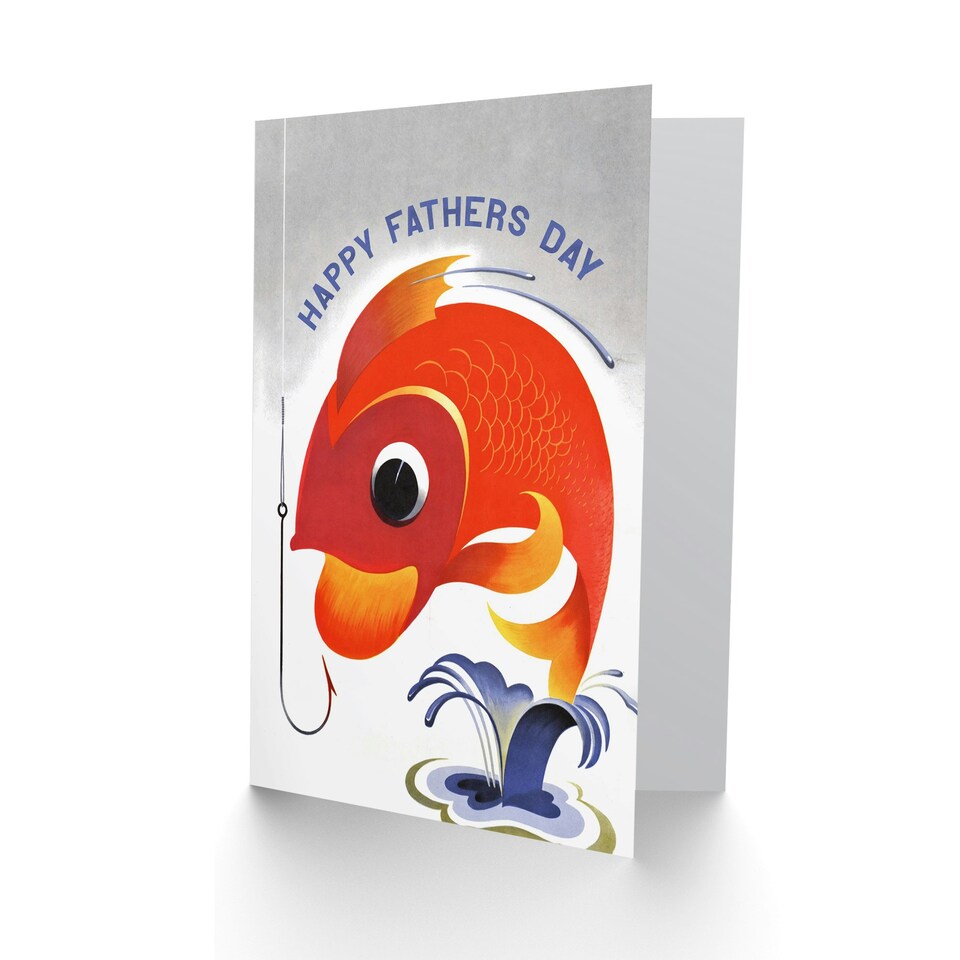 image 1 of Fathers Day Fishing Angling Fisherman Fish Dad Card