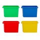 image 1 of Wham Stack & Store 4 x 24L Plastic Storage Boxes | Multi | 4