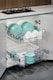 image 2 of Living and Home 2Pcs Metal Sliding Pull Out Wire Basket Organizer For 500mm Cabinet | Silver