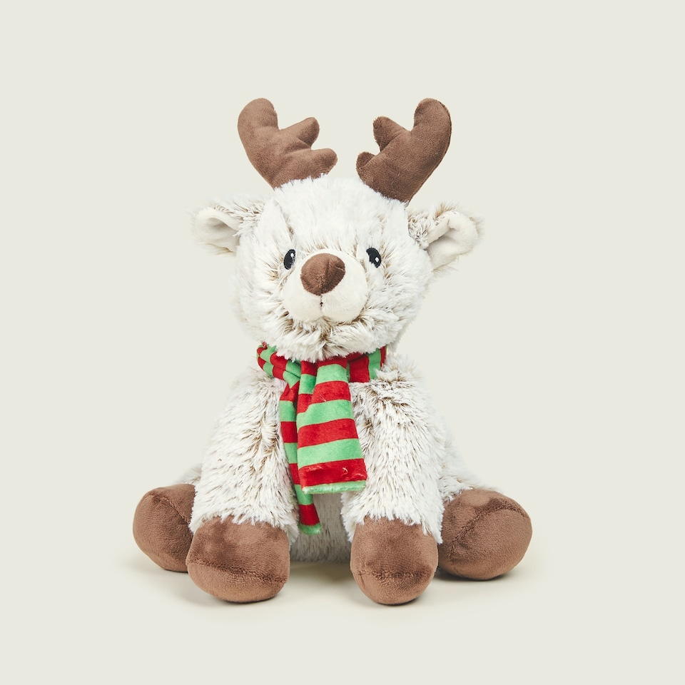image 1 of Warmies Plush Marshmallow Reindeer LARGE