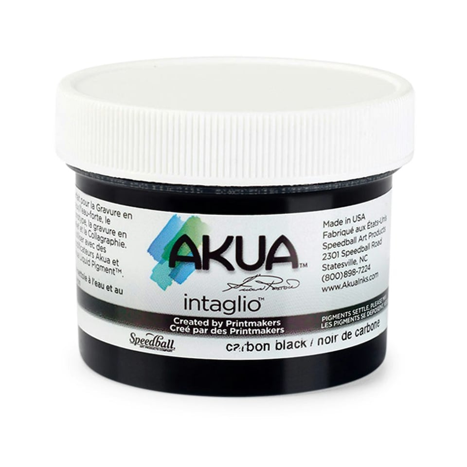 Speedball Intaglio Water Based Printing Ink, Carbon Black, 2oz