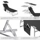 image 5 of Set of 2 Sun Loungers - foldable, adjustable sun canopy | Black | black | 1