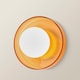 image 4 of ValueLights Newbury Amber Glass IP44 Flush Wall Light | Orange