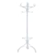 image 2 of Kennedy 184cm White Finish Floor Standing Coat Stand | White | One Size