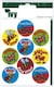 image 2 of 27 Motivational Bugs Stickers Circle Round Dot Sticky Labels Self Adhesive