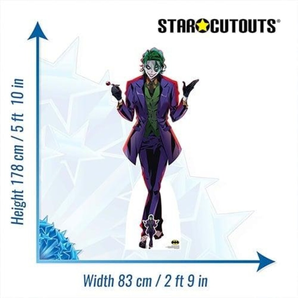 image 1 of The Joker Anime Style DC Comics Lifesize Cardboard Cutout 178cm