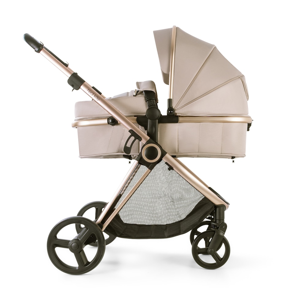 image 1 of Red Kite Push Me Pace i 2 in 1 Travel System with i-Size Car Seat - Latte | Brown | Latte | One Size | 1