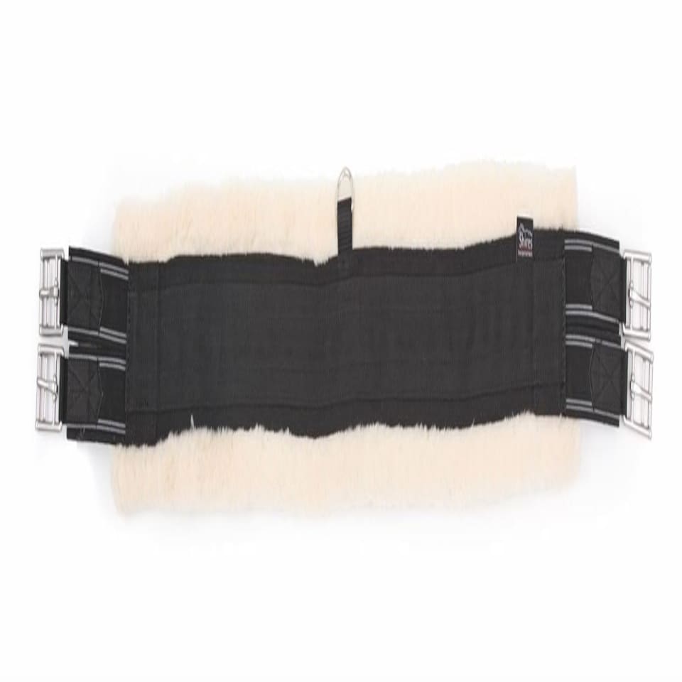 image 1 of Shires Fleece Lined Girth Black | 36 Inch