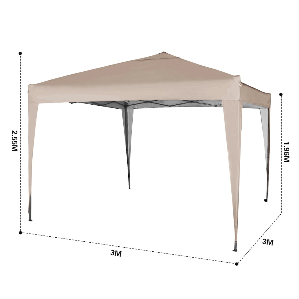 image 1 of MCC Direct Gazebo 3x3 Pop up Beige | Cream | Beige