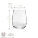 image 3 of LAV Gaia Stemless Red Wine Glasses - 475ml - Clear - Pack of 6 Clear