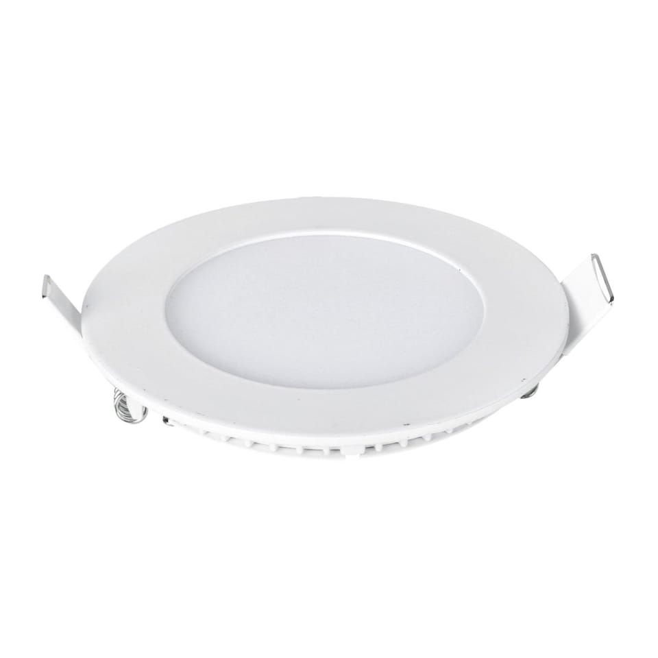image 1 of 6W Recessed Round LED Mini Panel 120mm diameter  Hole Size 105mm