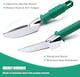 image 5 of 10-Piece Stainless Steel Gardening Tools Set (Green) - Heavy-Duty Garden Hand Tools with Ergonomic Handles & Carry Case -Ideal Gift for Gardeners