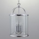 image 1 of Polished Chrome 3 Light Lantern Style Pendant Chrome | Clear