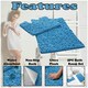 image 2 of VELVETIO Loop Bath Set Anti Slip Water Absorbent Soft Bathroom Rugs Blue | Turquoise