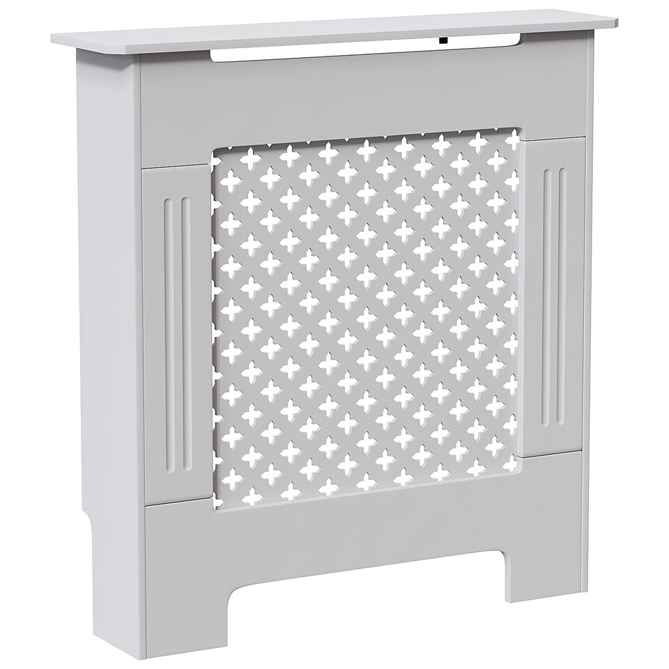 image 1 of Vida Designs Oxford Radiator Cover Painted MDF Cabinet, White, 78cm