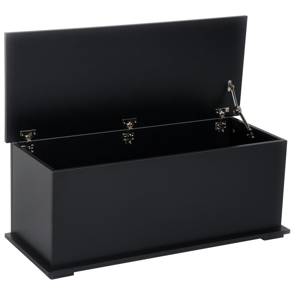 image 1 of HOMCOM Ottoman Storage Box Chest Cabinet Keepsake With Lid Chipboard
