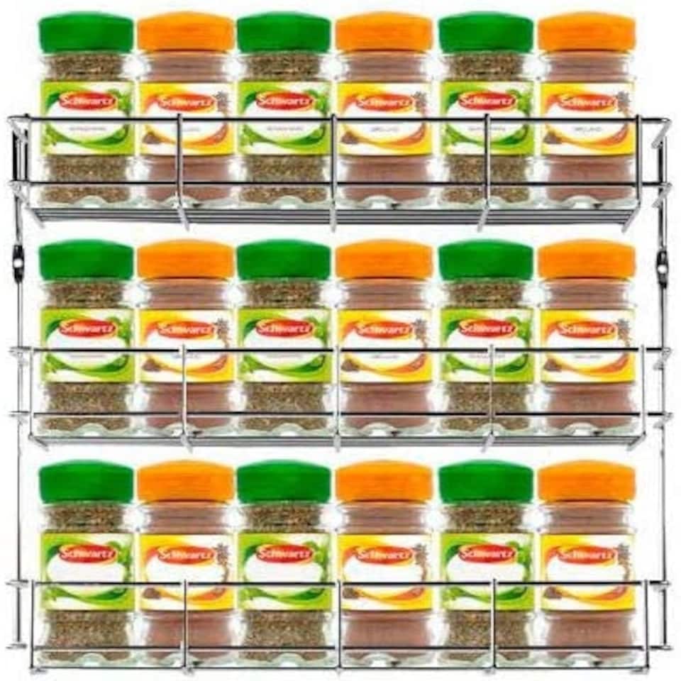 image 1 of Neo 3 Tier Spice Rack For Kitchen Door Cupboard or Wall