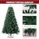 image 4 of 7Ft Green Christmas Tree 320 Branch Tips Xmas Bushy Pine Artificial Stand