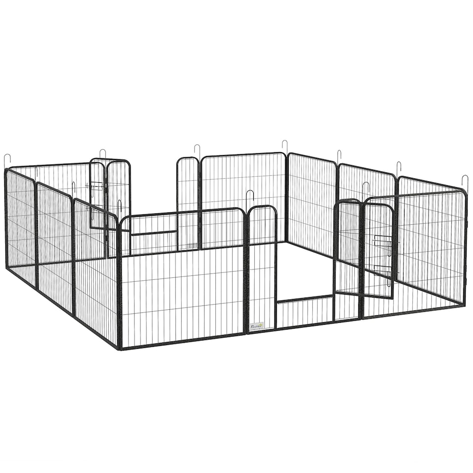 image 1 of Heavy Duty Puppy Play Pen, 12 Panels Pet Exercise Pen, for Indoors, Outdoors