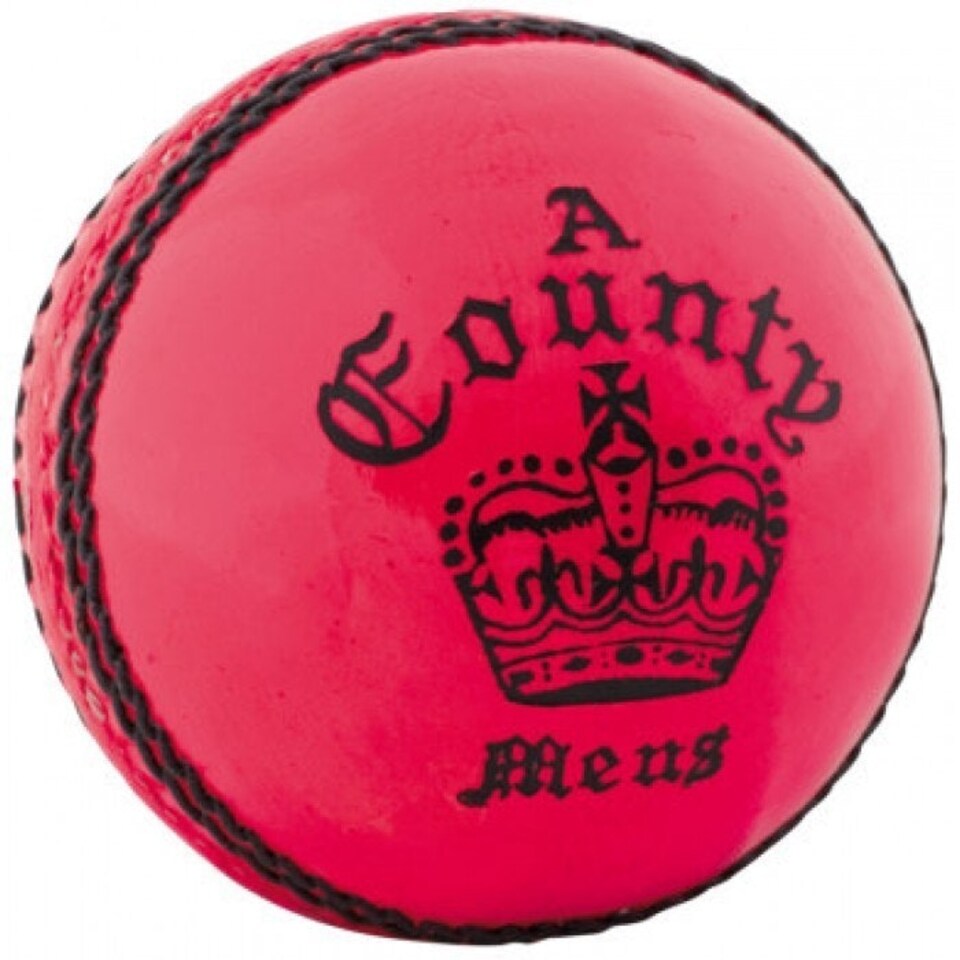 Readers County Crown Leather Cricket Ball - Pink - 7cm x 7cm x 7cm