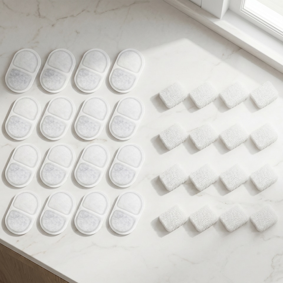 image 1 of PawHut 16 Pack Cat Water Fountain Filters for Automatic Pet Fountain