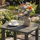image 8 of Outsunny Outdoor Side Table, Adirondack Side Table, Indoor Outdoor, Grey | Grey