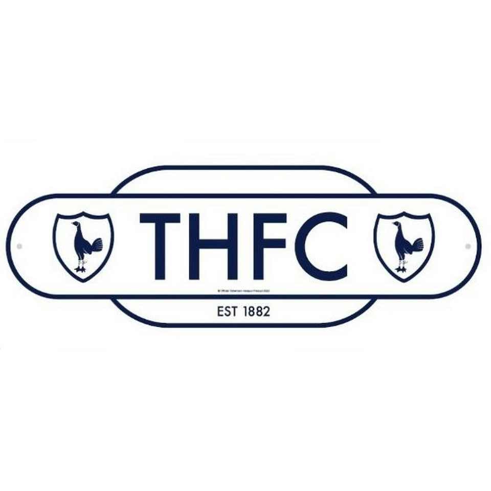 Tottenham Hotspur FC Retro Years Door Sign - White/Blue - One Size