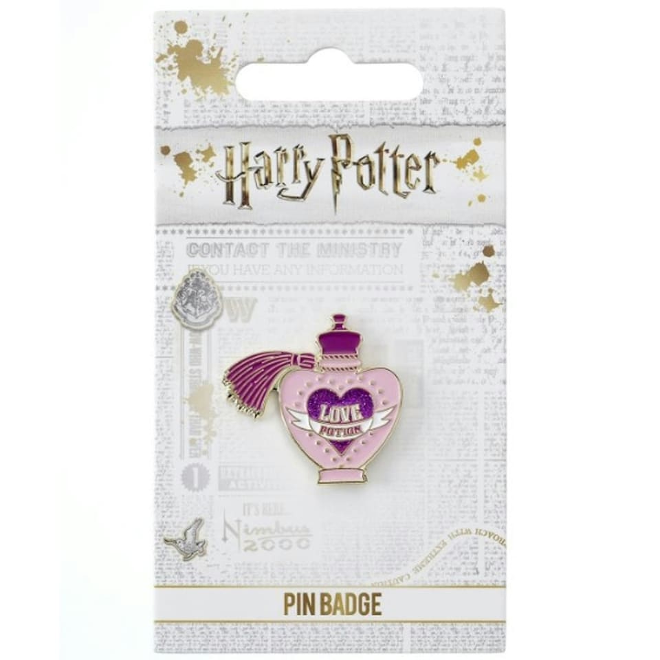 image 1 of Harry Potter Love Potion Badge - Light Pink/Purple - One Size
