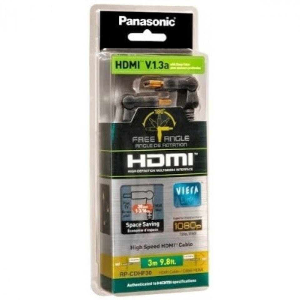 image 1 of Panasonic RP-CDHF 30 E-K Hdmi Cable  in Black