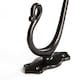 image 2 of Hammer & Tongs Curly Hat & Coat Hook - W40mm x H140mm - Black