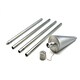 image 4 of Harbour Housewares Metal Garden Torches - Cone - Silver - Pack of 6
