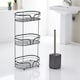 image 6 of Showerdrape Anthracite Bathroom Accessory Set Floor Caddy with Toilet Brush and Holder | Grey | Anthracite Grey | 1