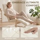 image 3 of HOMCOM Accent Chair, Leisure Lounge Chair Armchair with Footrest