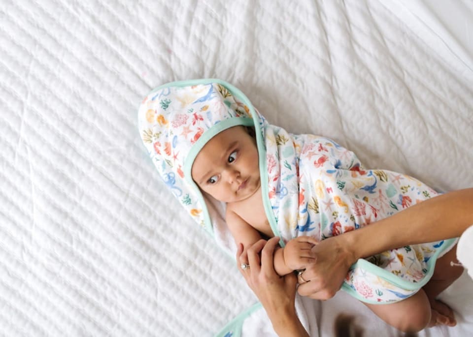 image 1 of Copper Pearl Premium Knit Hooded Towel Nautical