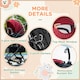 image 6 of HOMCOM 2 in 1 Pushchair Stroller w/ Reversible Seat Single Hand Foldable Red