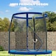 image 6 of SPORTNOW 6ft Outdoor Trampoline with Safety Enclosure Net, Blue