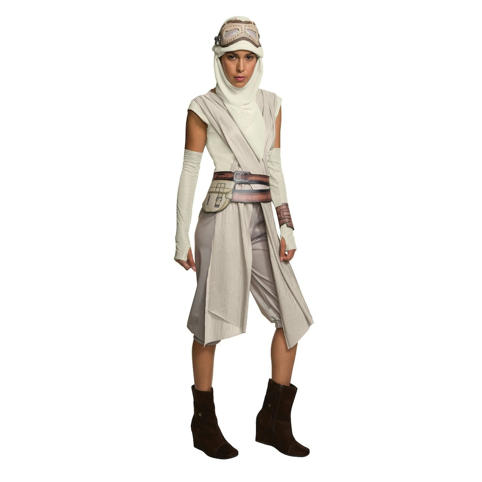 image 1 of Star Wars: The Force Awakens Womens/Ladies Rey Eye Mask With Hood - Beige/White - One Size
