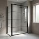 image 2 of Balterley Sonic Toughened Safety Glass Single Sliding Shower Door - Balterley | Black | Matt Black | 1