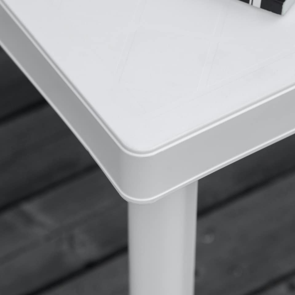 image 1 of Outsunny Garden End Table Outdoor Square Accent Coffee Table for Drink Snack