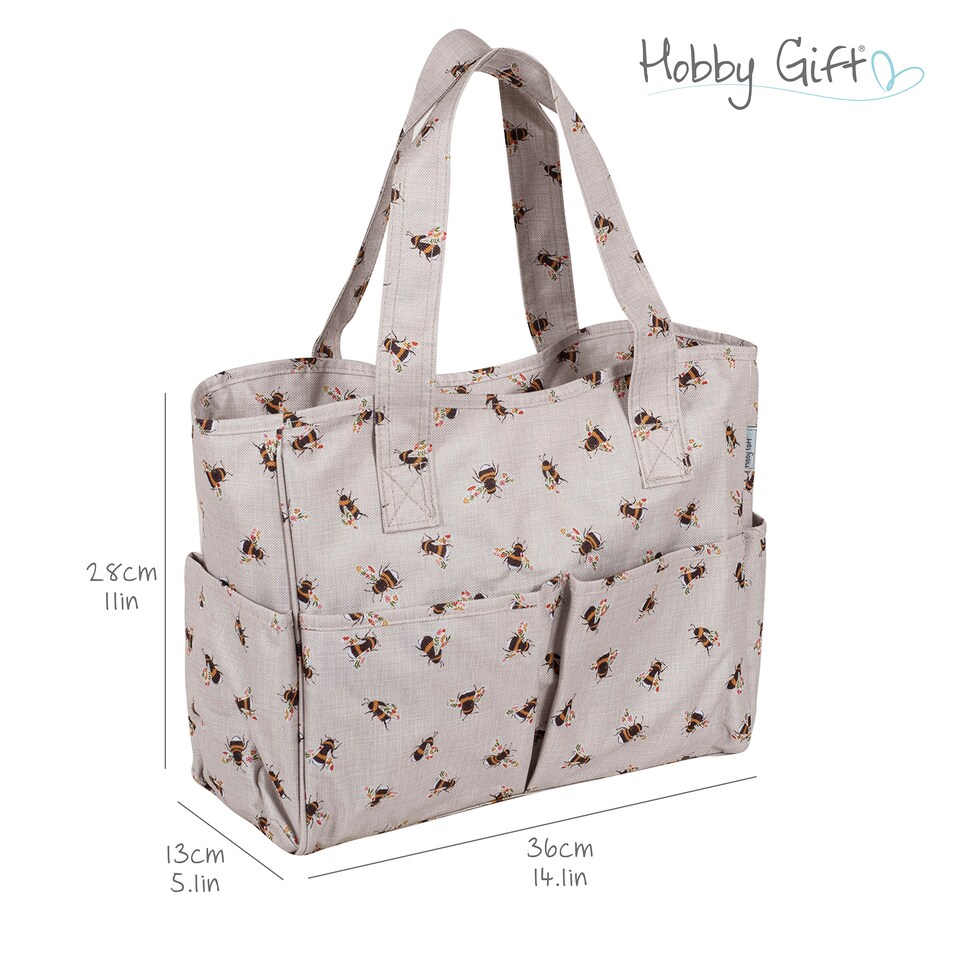 image 1 of Hobby Gift Craft Bag, Natural Bees