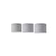 image 7 of ValueLights 3 Pack Modern Grey Drum Pendant Ceiling Light Shades With Diffusers