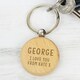 image 5 of Personalised Free Text Wooden Keyring