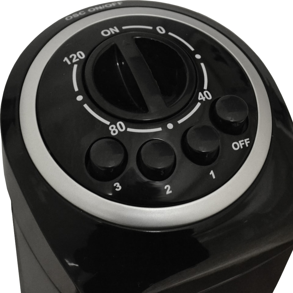 image 1 of Igenix DF0030BL Tower Fan, Oscillating, 2 Hour Timer, 30 Inch, Black