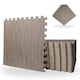 image 9 of Samuel Alexander 32 Piece Grey Wood Effect EVA Foam Floor Protective Tiles / Mats 60x60cm Each Set. Floor Mats Set Covers 11.52 sqm (124 sq ft)