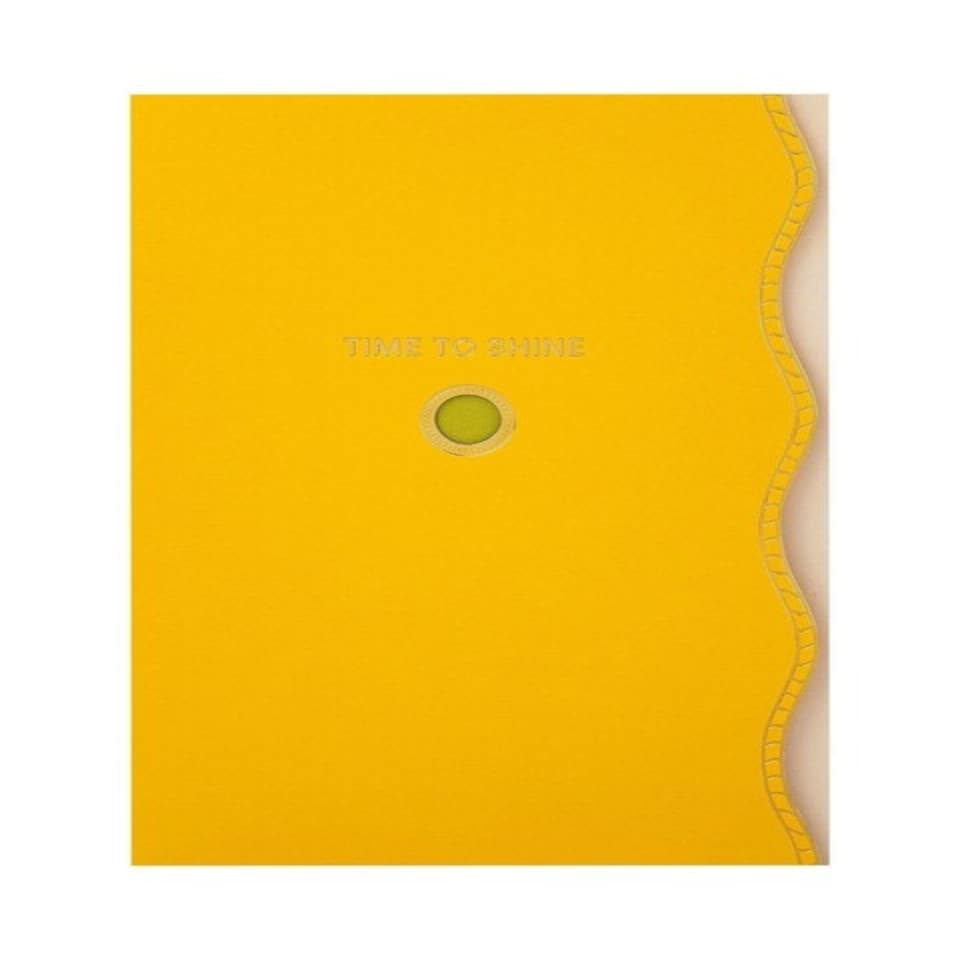 image 1 of Yellow Green Premium 'Time to Shine' Open Card Vivid Aura